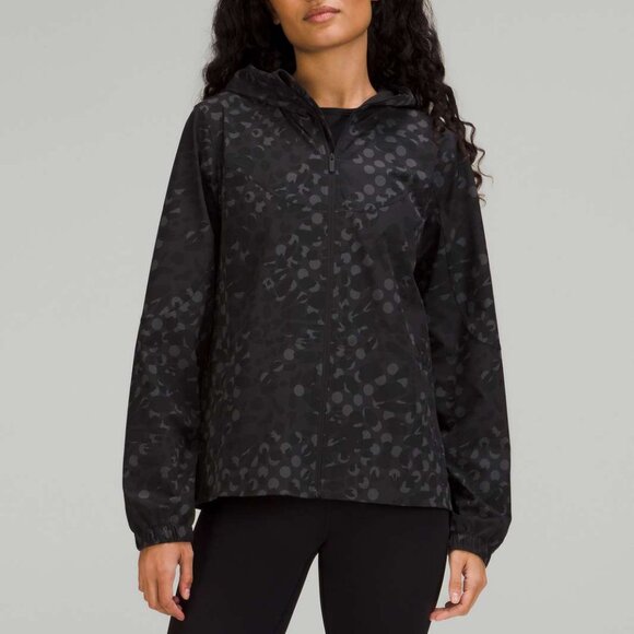 Lululemon Packable Water-Repellent Jacket Primal Dot Max Black Multi – NWOT - 10 - Picture 2 of 12